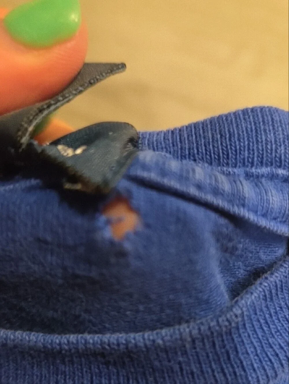Ralph Lauren Royal Blue Tee with Yellow Polo Graphic